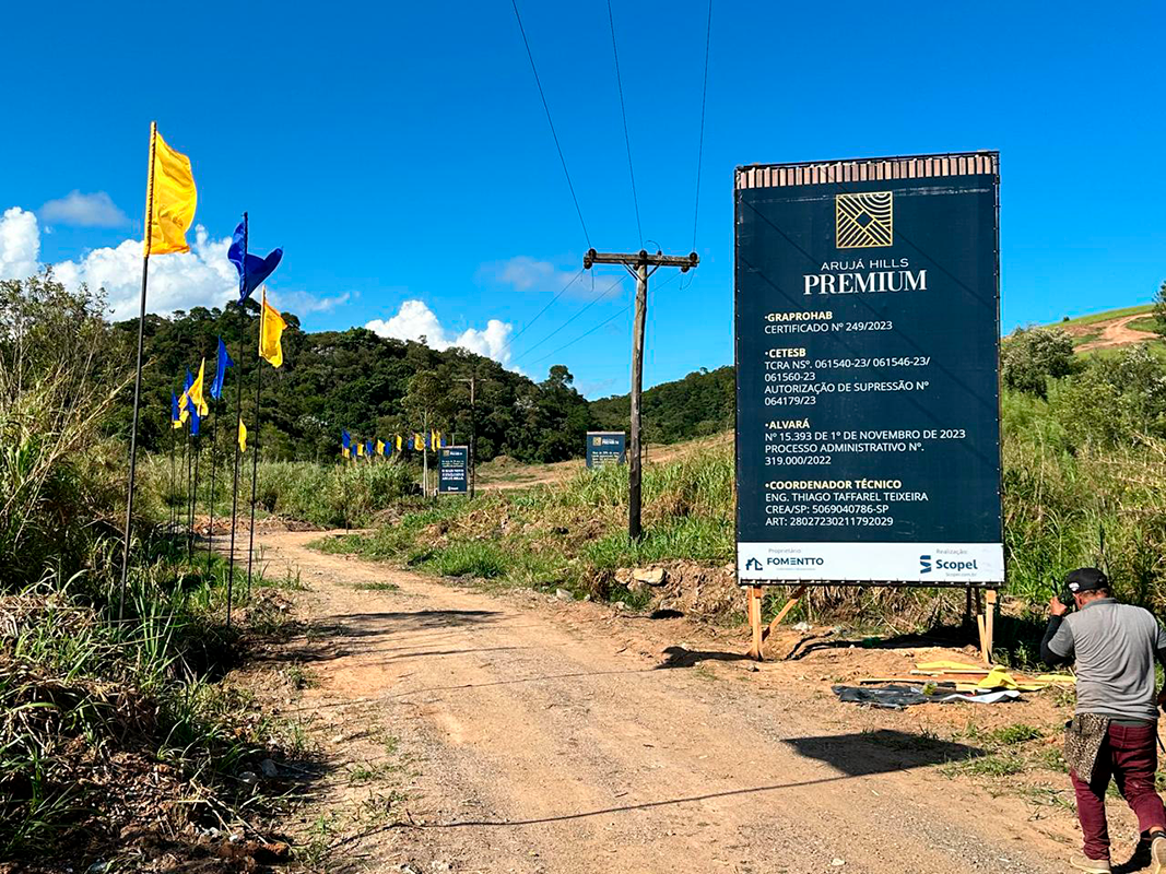 Placa com Bandeiras